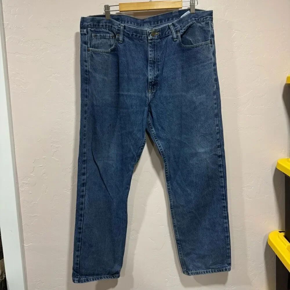 Wrangler Denim Blue Jeans 40 X 32 Relaxed Fit